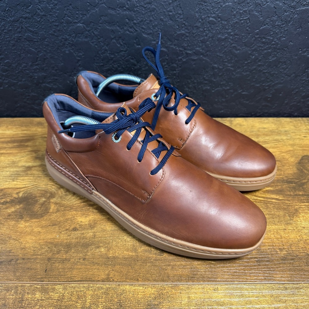 Pikolinos Berna M8J-4195 Brandy Leather Oxford Sneaker Mens EU 42 US 8.5-9